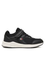 Tommy Hilfiger Sneakersy T3X9-34378-1697 M Czarny. Czarne trampki i tenisówki chłopięce Tommy Hilfiger, bez wzorów, z materiału, bez zapięcia. Za 299.99 zł.