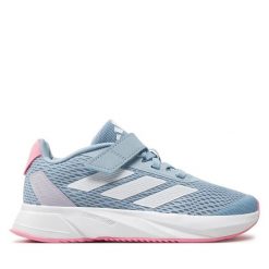 Sneakersy adidas. Czarne trampki i tenisówki chłopięce Adidas, bez wzorów, bez zapięcia. Za 199.99 zł.