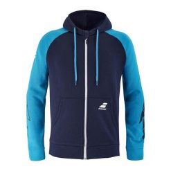 Bluza do tenisa męska zapinana Babolat DRIVE, niebieska. Niebieskie bluzy męskie BABOLAT, m, bez wzorów, bez kaptura. Za 219.99 zł.
