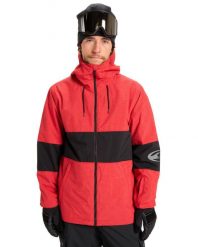 Kurtka do sportów zimowych techniczna dla Mężczyzn HIGH IN THE HOOD. Czarne kurtki snowboardowe męskie Quiksilver, m, bez wzorów, z materiału, bez kaptura, narciarskie. Za 823.40 zł.