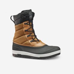 Buty turystyczne śniegowce męskie Quechua SH500 wodoodporne. Brązowe śniegowce i trapery męskie QUECHUA, na zimę, sportowe, bez zapięcia. W wyprzedaży za 179.99 zł.