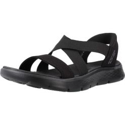 Sandały SKECHERS GO WALK FLEX SANDAL GLIMM Czarny. Czarne sandały damskie Skechers, bez wzorów, z tkaniny, bez obcasa, bez zapięcia. Za 234.99 zł.
