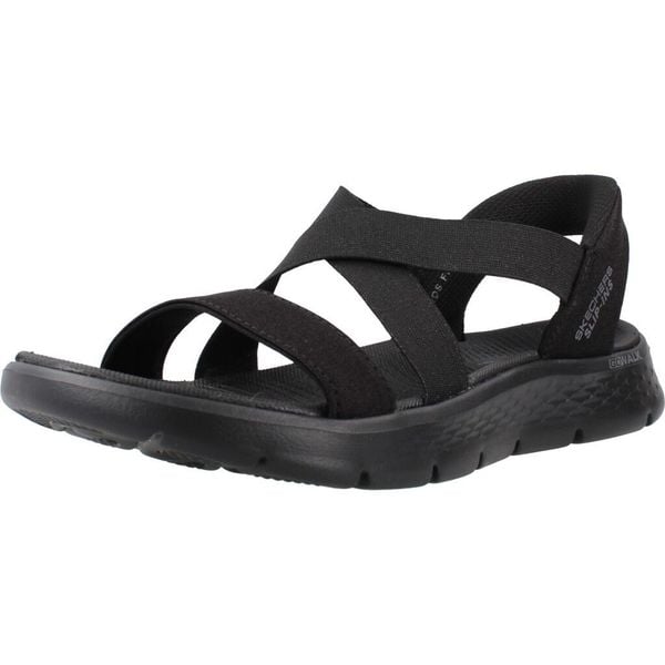 Sandały SKECHERS GO WALK FLEX SANDAL GLIMM Czarny. Czarne sandały damskie Skechers, bez wzorów, z materiału, bez obcasa, bez zapięcia. Za 279.99 zł.