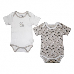 Gelati Body Dziecięce Set 2ks Dinosaur 62/68 Biały/Szary. Białe body niemowlęce Gelati. Za 59.00 zł.