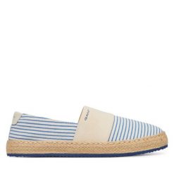 Espadryle Gant. Białe espadryle damskie GANT, bez wzorów, bez obcasa, bez zapięcia. Za 369.99 zł.