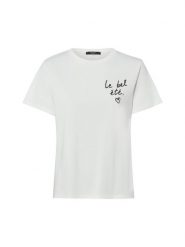 Weekend Max Mara Koszulka - WKDBora Kobiety Bawełna (100%) biały, XL. Białe t-shirty damskie Weekend Max Mara, xl, bez wzorów, z bawełny, klasyczne, bez kołnierzyka. Za 279.95 zł.