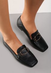Czarne Mokasyny Salopea. Czarne mokasyny damskie Renee, eleganckie. Za 49.99 zł.