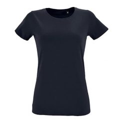 Koszulka Damska Regent Z Okrągłym Dekoltem I Dopasowanym Krojem. Niebieskie koszulki sportowe damskie SOL'S, xl, bez wzorów, sportowe, bez kołnierzyka. Za 40.99 zł.