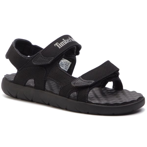 Sandały Timberland. Czarne sandały chłopięce Timberland, bez zapięcia. Za 249.99 zł.