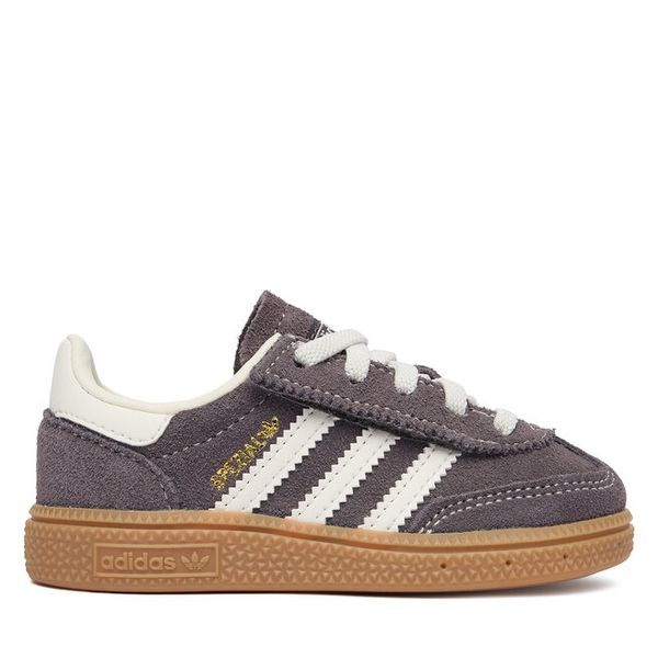 Sneakersy adidas. Szare trampki i tenisówki chłopięce Adidas, bez wzorów, bez zapięcia. Za 259.99 zł.