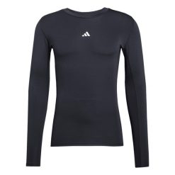 Koszulka Adidas Sport Tf Ls Tee M Dorosłych. Czarne buty sportowe męskie Adidas, m, bez wzorów, bez kołnierzyka, bez ramiączek, na fitness i siłownię. Za 113.00 zł.