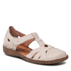 Sandały Josef Seibel. Brązowe klapki damskie Josef Seibel, bez wzorów, bez obcasa, na płaskiej podeszwie, bez zapięcia. Za 334.99 zł.