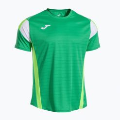 Koszulka tenisowa męska Joma Montreal. Zielone koszulki sportowe męskie Joma, m, bez wzorów, bez kołnierzyka, bez ramiączek, tenisowe. Za 119.99 zł.