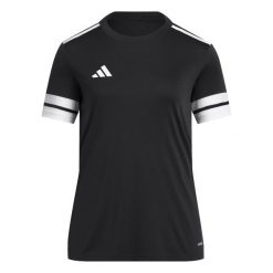 Damski jersey adidas Squadra25. Białe koszulki sportowe damskie Adidas, bez wzorów, z jersey, bez kołnierzyka, bez ramiączek, do piłki nożnej. Za 73.99 zł.