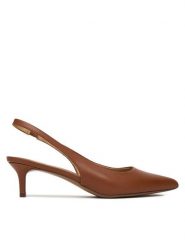 LAUREN RALPH LAUREN Czółenka Lolah 802P09033002 Brązowy. Brązowe czółenka damskie Lauren Ralph Lauren, bez wzorów, ze skóry, bez obcasa, bez zapięcia. Za 689.99 zł.