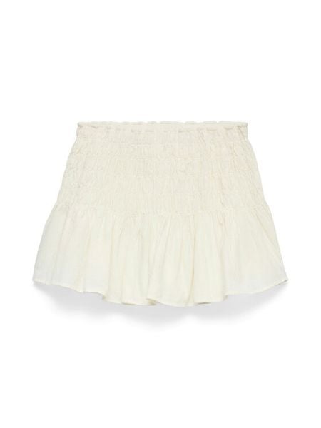 Vero Moda Spódnica mini Sofia 10350924 Biały Regular Fit. Białe spódnice damskie Vero Moda, l, bez wzorów, z bawełny, mini. Za 103.99 zł.