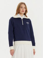 Gant Bluza 4201243 Granatowy Loose Fit. Niebieskie bluzy damskie GANT, xs, bez wzorów, z bawełny, bez kaptura. Za 309.99 zł.
