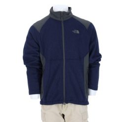 Second life - Męska kurtka polarowa TNF Navy - Jak nowy. Niebieskie kurtki męskie The North Face, m, bez wzorów, z polaru, trekkingowe. Za 170.36 zł.