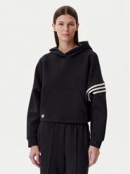 Adidas Bluza Neuclassics JI8500 Czarny Oversize. Czarne bluzy damskie Adidas, s, bez wzorów, z syntetyku, bez kaptura. Za 209.99 zł.