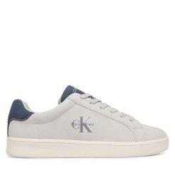 Sneakersy Calvin Klein. Szare trampki i tenisówki chłopięce Calvin Klein, bez wzorów, bez zapięcia. Za 334.99 zł.