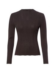 Marie Lund Damski sweter z koronkowej dzianiny Kobiety brązowy jednolity, XS. Brązowe swetry damskie Marie Lund, uniwersalny, bez wzorów, z dzianiny, bez kołnierzyka, bez ramiączek, bez kaptura. Za 249.95 zł.