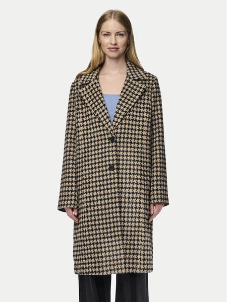 Pieces Płaszcz przejściowy Andrea 17150866 Brązowy Regular Fit. Brązowe płaszcze damskie Pieces, m, bez wzorów, z syntetyku, bez kaptura. Za 199.99 zł.