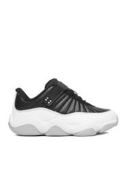 SHAQ Sneakersy EO-NET LOW AQ95089Y-BW Czarny. Czarne buty sportowe chłopięce Shaq, bez wzorów, ze skóry, bez zapięcia. Za 229.99 zł.