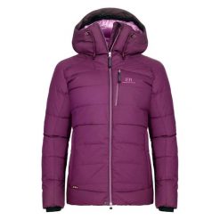 Damska kurtka puchowa Elevenate Combin. Fioletowe kurtki snowboardowe damskie ELEVENATE, bez wzorów, z puchu, bez kaptura, narciarskie. Za 2,954.50 zł.