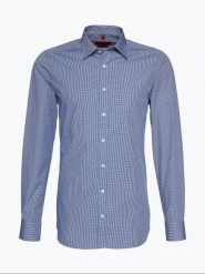 Finshley & Harding Koszula Mężczyźni Slim Fit Bawełna niebieski, 38. Niebieskie koszule męskie Finshley & Harding, m, bez wzorów, z bawełny, bez kołnierzyka, bez ramiączek. Za 179.95 zł.