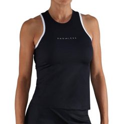 Stock Padel S.L. Endless Essential koszulka czarna L. Czarne koszulki sportowe męskie 55PROTEC, l, bez wzorów, z materiału, bez kołnierzyka, bez ramiączek, na fitness i siłownię. Za 188.50 zł.