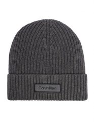 Calvin Klein Czapka LV04D8053G Szary. Szare czapki i kapelusze damskie Calvin Klein, na zimę, bez wzorów, z bawełny. Za 169.99 zł.