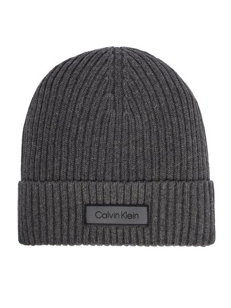 Calvin Klein Czapka LV04D8053G Szary. Szare czapki i kapelusze damskie Calvin Klein, na zimę, bez wzorów. Za 169.99 zł.