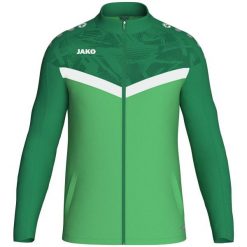 Poliestrowa bluza dresowa Jako Iconic. Zielone bluzy sportowe męskie Jako, xl, bez wzorów, z dresówki, bez kaptura, na fitness i siłownię. Za 288.50 zł.