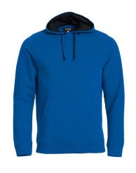 Clique Classic Hoody – Bluza z kapturem, wygodna – royal blue. Niebieskie bluzy męskie CLIQUE, m, bez wzorów, z bawełny, z kapturem. Za 222.88 zł.