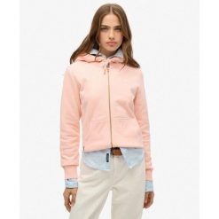 Bluza z kapturem z zamkiem Essential Logo Hb. Czerwone bluzy sportowe damskie Superdry., bez wzorów, z kapturem. W wyprzedaży za 268.45 zł.