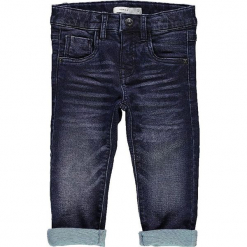 Dżinsy "Robin" - Regular fit - w kolorze granatowym. Niebieskie jeansy dla chłopców Name it Kids. W wyprzedaży za 72.95 zł.