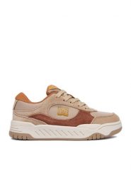 DC Shoes Sneakersy CEOWB-CP40-23383H2 Beżowy ciemny. Brązowe buty sportowe dziewczęce DC Shoes, bez wzorów, z materiału, bez zapięcia. Za 199.99 zł.