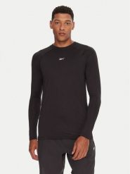 Reebok Koszulka techniczna Ls Muscle Tee RK25176CCM Czarny Regular Fit. Czarne koszulki sportowe męskie Reebok, m, bez wzorów, z syntetyku, bez kołnierzyka, bez ramiączek, na fitness i siłownię. Za 129.99 zł.