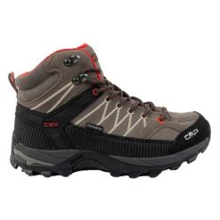 Męskie Skórzane Buty Za Kostkę Rigel. Brązowe trekkingi męskie CMP, za kostkę, trekkingowe. Za 711.99 zł.