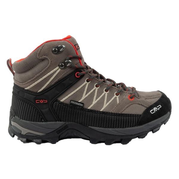 Męskie Skórzane Buty Za Kostkę Rigel. Brązowe trekkingi męskie CMP, za kostkę, trekkingowe. Za 707.99 zł.