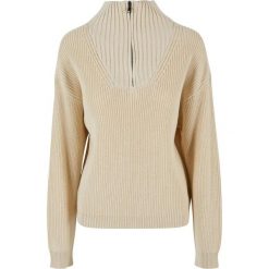 Damski sweter oversize z dzianiny Urban Classics. Białe swetry damskie Urban Classics, xl, bez wzorów, z bawełny, eleganckie, bez kołnierzyka, bez ramiączek, bez kaptura. Za 206.75 zł.