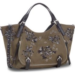 Torebka DESIGUAL - 18WAXPA8 4092. Zielone torebki do ręki damskie Desigual, z materiału. W wyprzedaży za 279.00 zł.