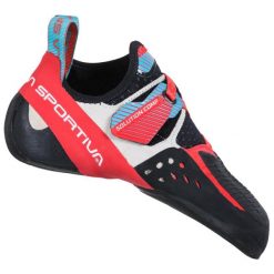 Buty wspinaczkowe damskie La Sportiva Solution Comp. Czerwone obuwie sportowe damskie La Sportiva, bez wzorów, wspinaczkowe. Za 660.99 zł.