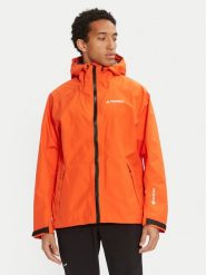 Adidas Kurtka przeciwdeszczowa TERREX XPERIOR GORE-TEX PACLITE HN2909 Pomarańczowy Regular Fit. Brązowe kurtki męskie Adidas, m, bez wzorów, z gore-texu, outdoorowe, gore-tex. Za 639.99 zł.