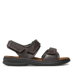 Sandały Josef Seibel. Brązowe sandały męskie Josef Seibel, bez zapięcia. Za 239.99 zł.
