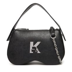 Torebka Karl Lagerfeld Jeans. Czarne torebki do ręki damskie Karl Lagerfeld Jeans, bez wzorów, z jeansu, klasyczne, bez dodatków. Za 659.99 zł.
