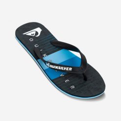 Japonki męskie Quiksilver Molokai Pointbreak. Czarne klapki męskie Quiksilver, z kauczuku, sportowe. Za 89.99 zł.