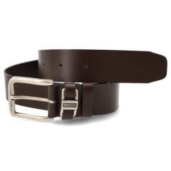 Brązowy Stylowy Męski Pasek Big Star. Czarne paski damskie Big Star, bez wzorów, z jeansu, eleganckie. Za 129.00 zł.