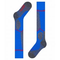 Podkolanówki Falke SK4 Energizer. Niebieskie skarpety męskie Falke, bez wzorów. Za 216.00 zł.