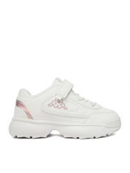 Kappa Sneakersy CEOWB-SS24-3CK10 Biały. Białe buty sportowe dziewczęce Kappa, bez wzorów, ze skóry, bez zapięcia. Za 129.99 zł.